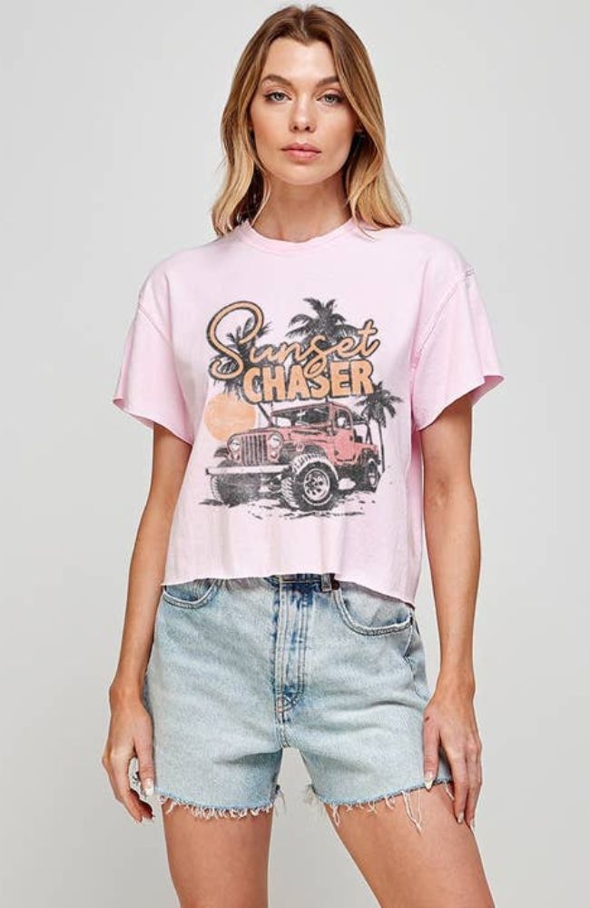 Sunset Chaser Graphic Crop Top