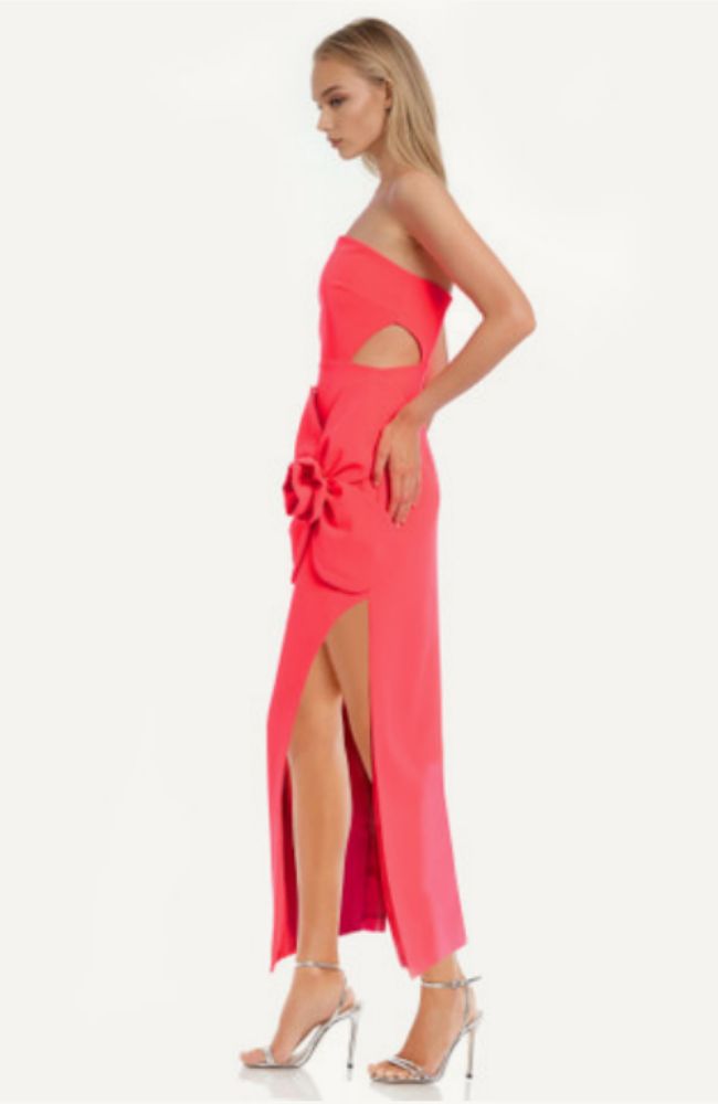 Eloise Strapless Flower Dress