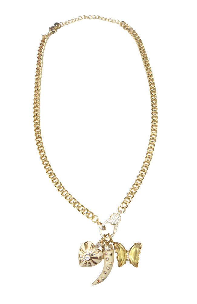 Citrine Butterfly Necklace