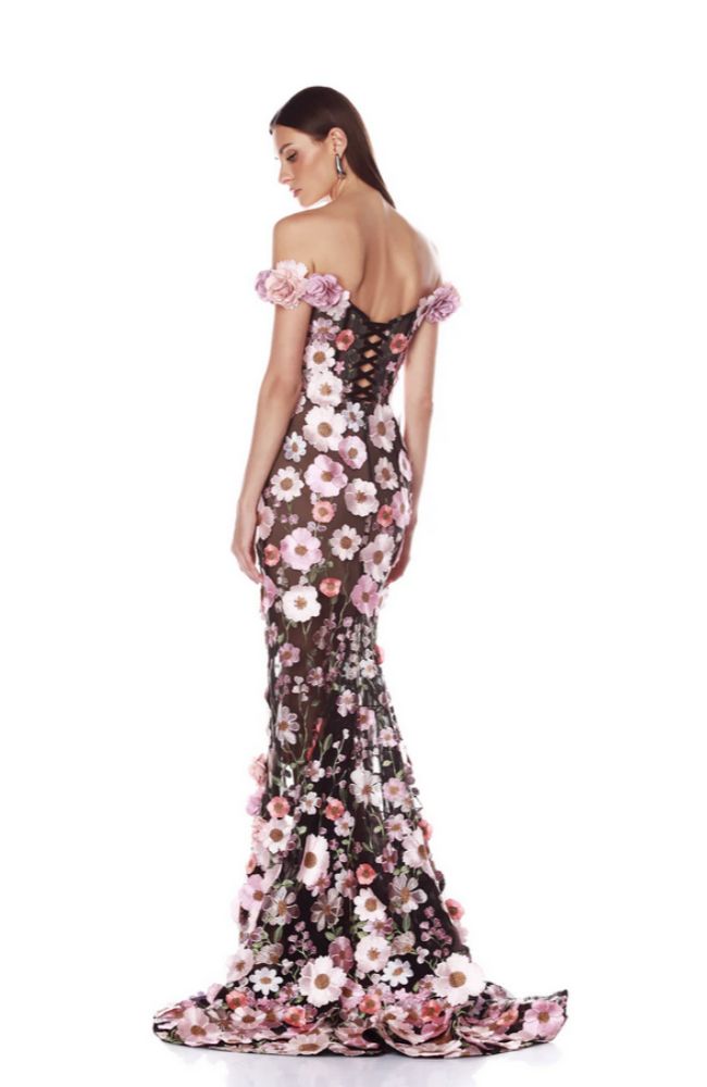 BB-20-011BLKM Jasmine OTS Gown