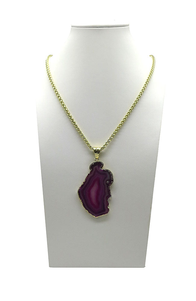 Pink Agate Necklace