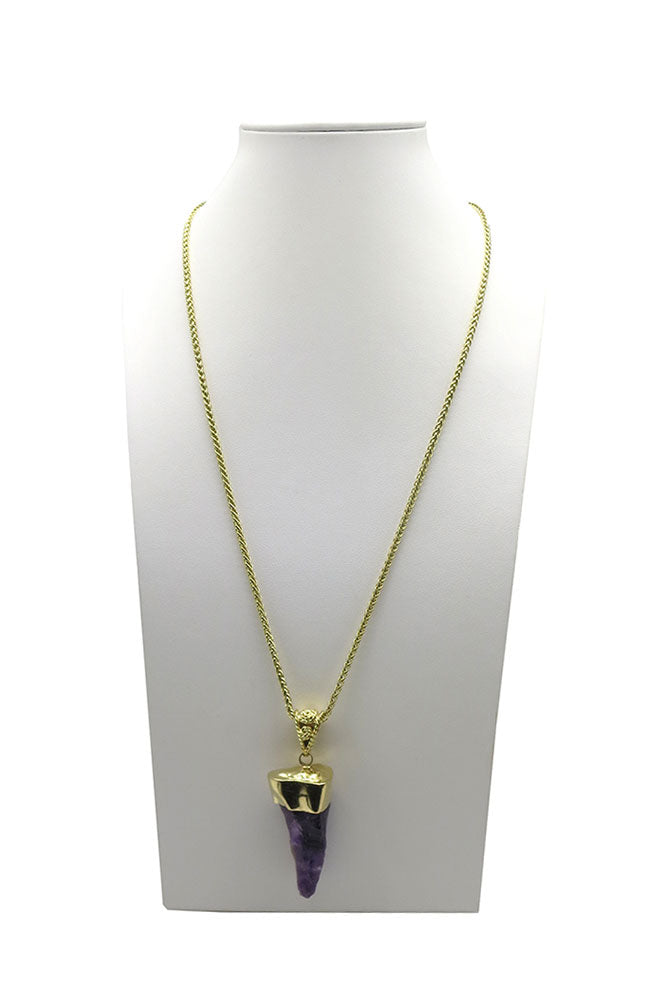 Amethyst Gold Necklace