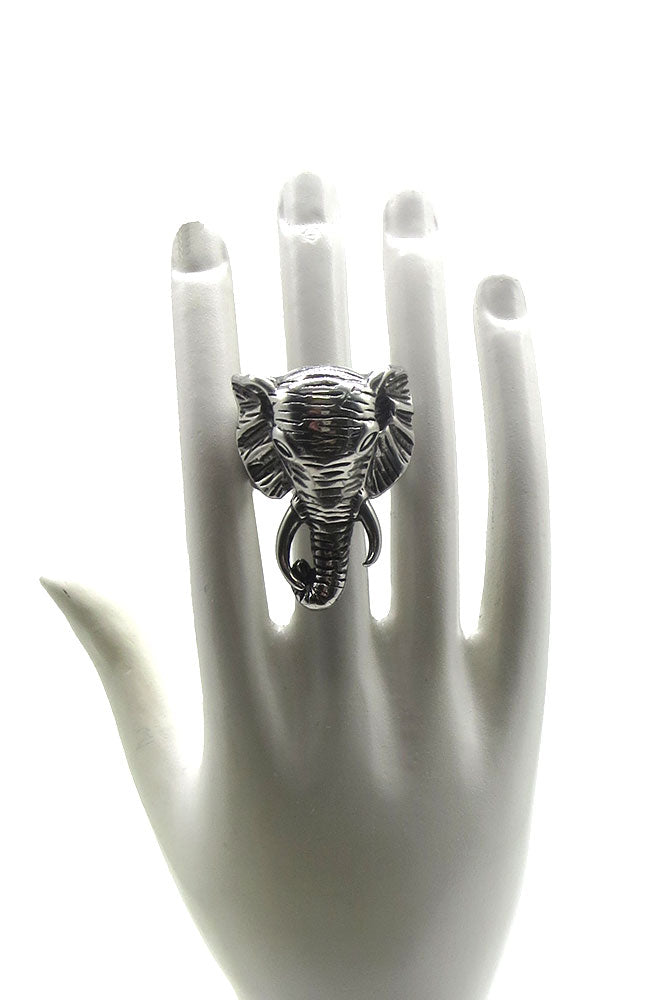 Elephant Ring Silver