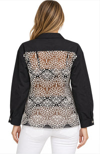 Long Black B+W Jacket