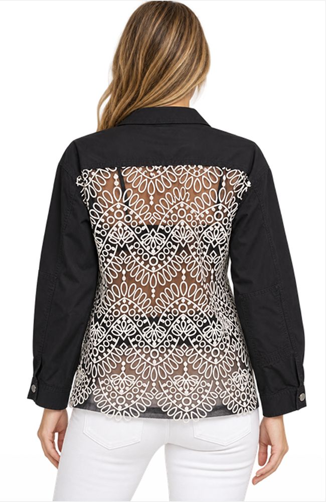 Long Black B+W Jacket