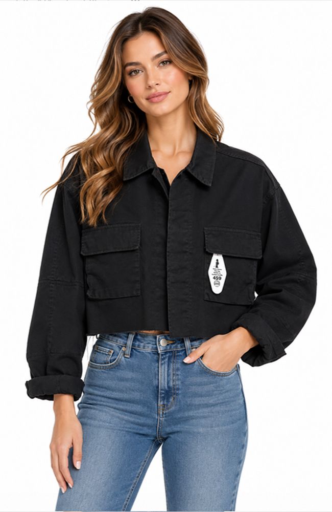 Black Jacket with Picnic Checker Back