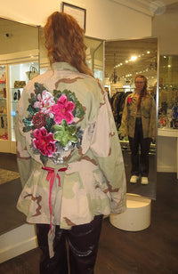 Khaki Applique Reg Belted