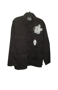 Silver Pop on Black Jkt Reg