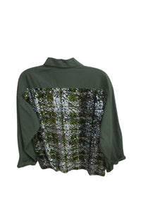 Olive Plaid Full Length Olive Jacket