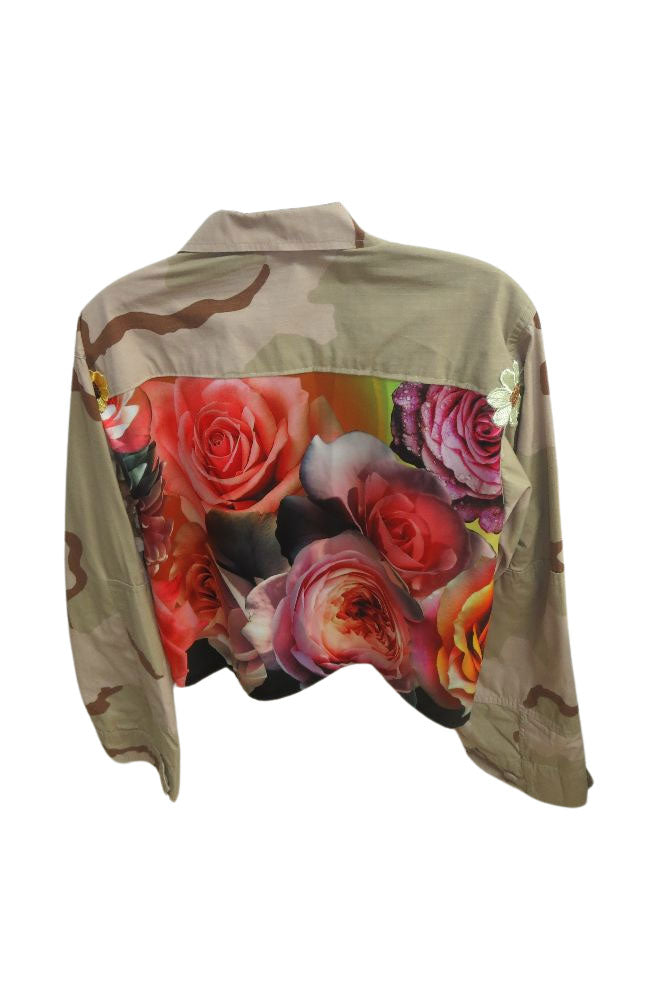 Summer Crop Jacket Khaki Camo