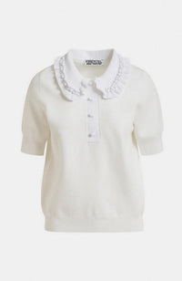 Jewelry Embroidered Knit Polo