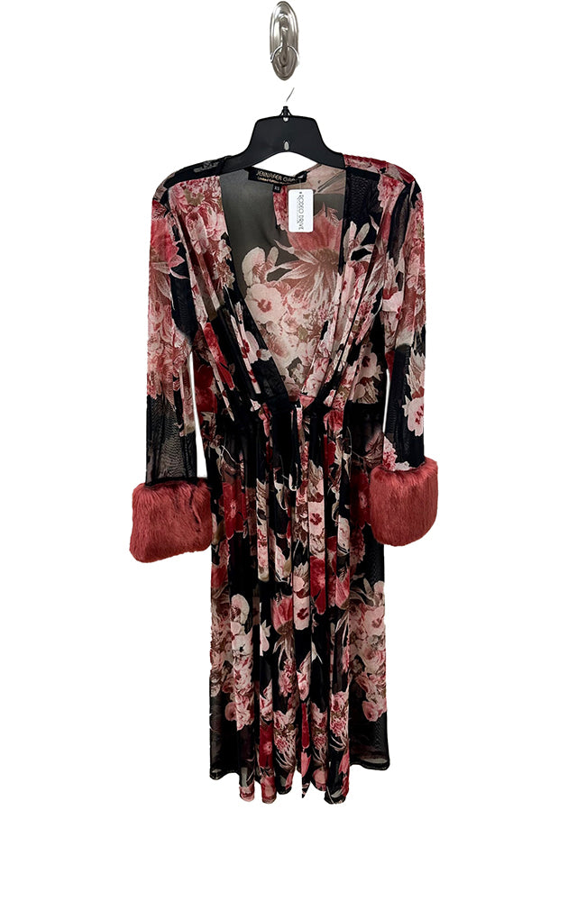 Sunset Blvd Faux Fur Duster