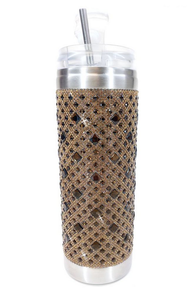 Chocolate Diamond Crystal Tumbler Brown