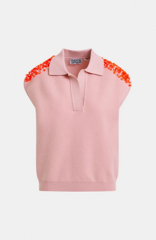 Joline Embroidered Knit Polo