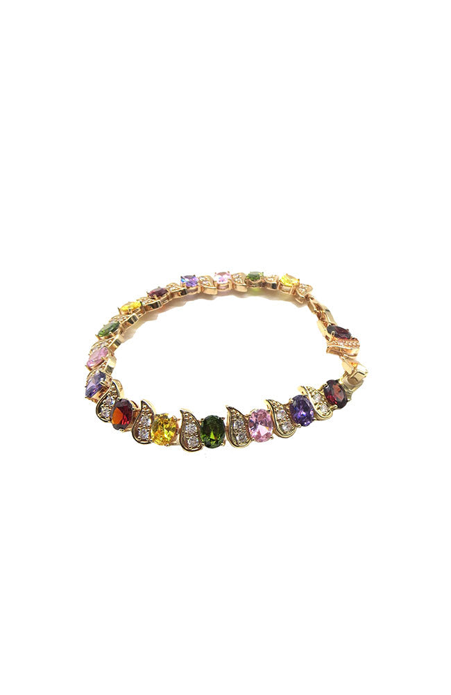 Gold Teardrop Opal Bracelet