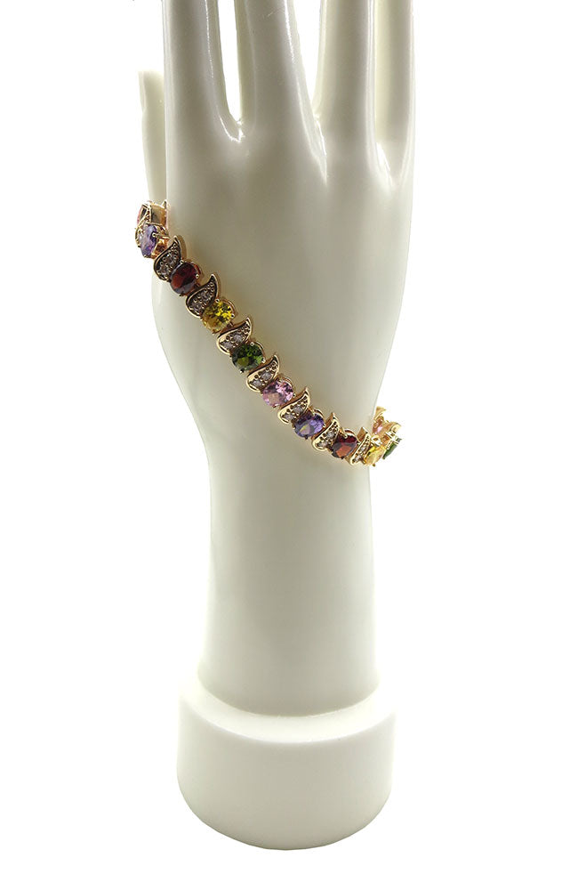 Gold Teardrop Opal Bracelet