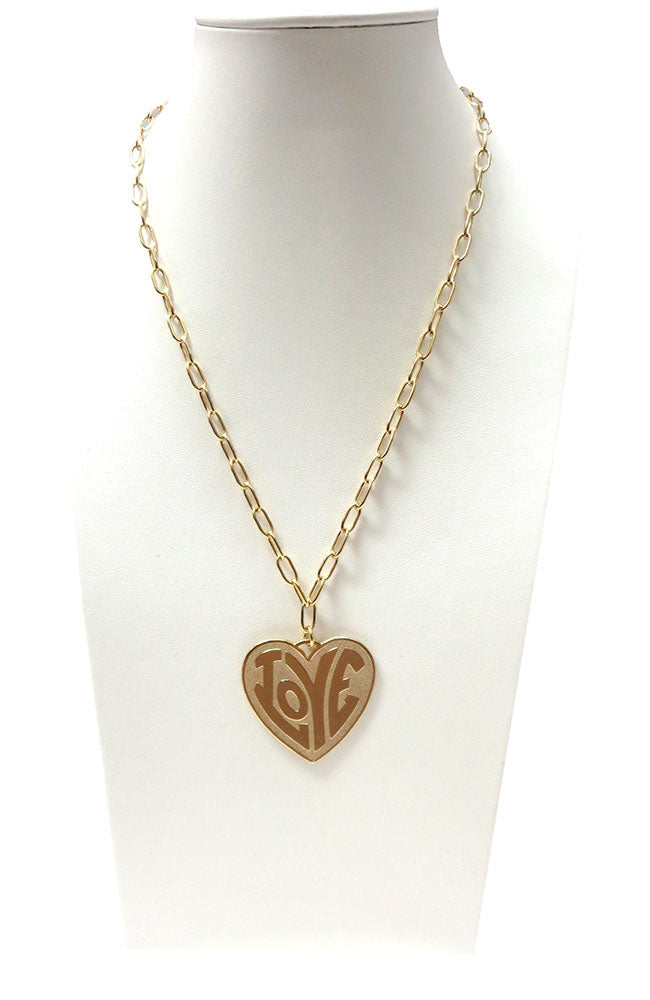 Love Gold Necklace