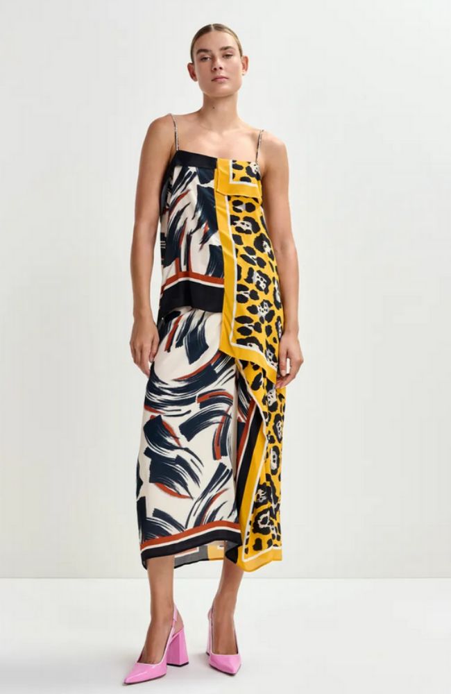 Juanita Two Print Midi Skirt