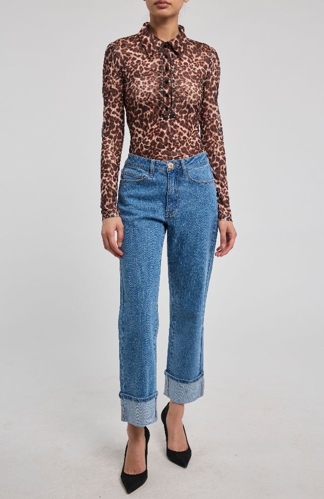 Dominique Leo Mesh Top