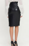 Regina Studded Vegan Leather Skirt