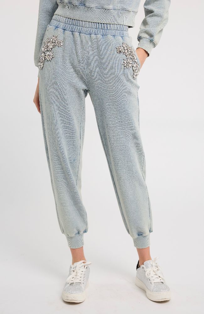 Suki Crystal Patch Sweatpant