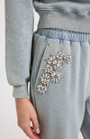 Suki Crystal Patch Sweatpant