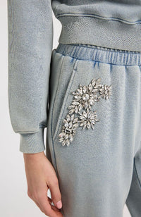 Suki Crystal Patch Sweatpant
