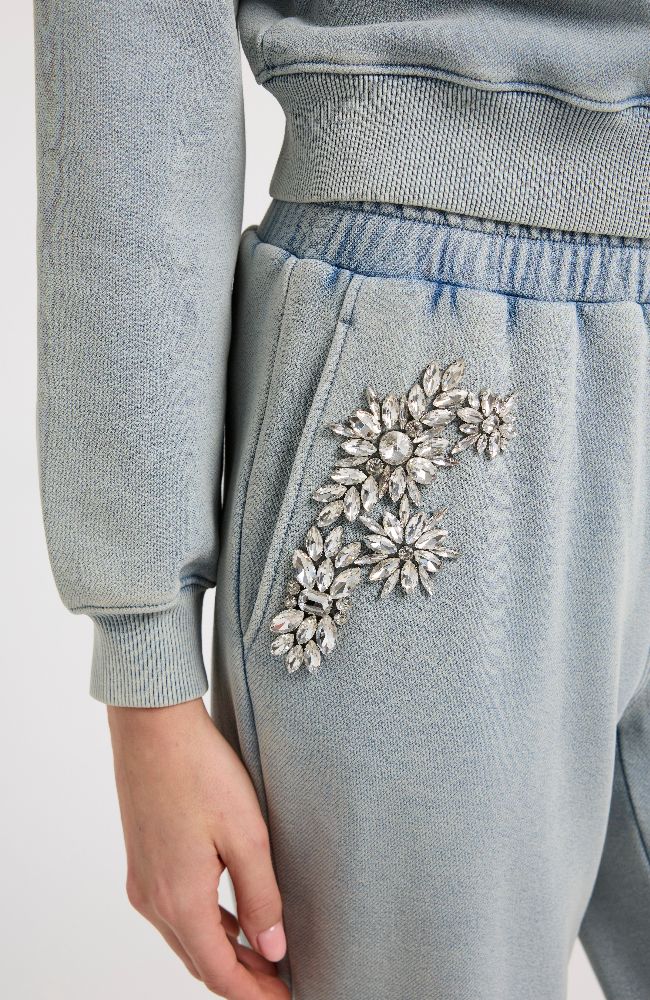 Suki Crystal Patch Sweatpant