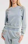 Julie Crystal Patch Sweatshirt
