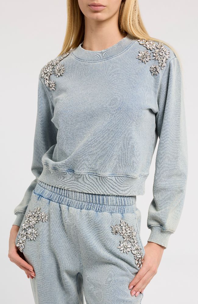 Julie Crystal Patch Sweatshirt