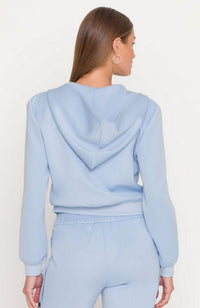 Zira Scuba Hoodie in Light Blue