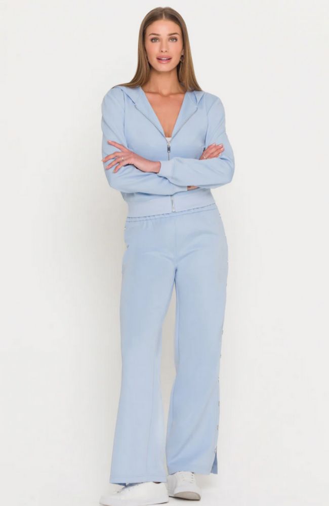 Zira Scuba Hoodie in Light Blue