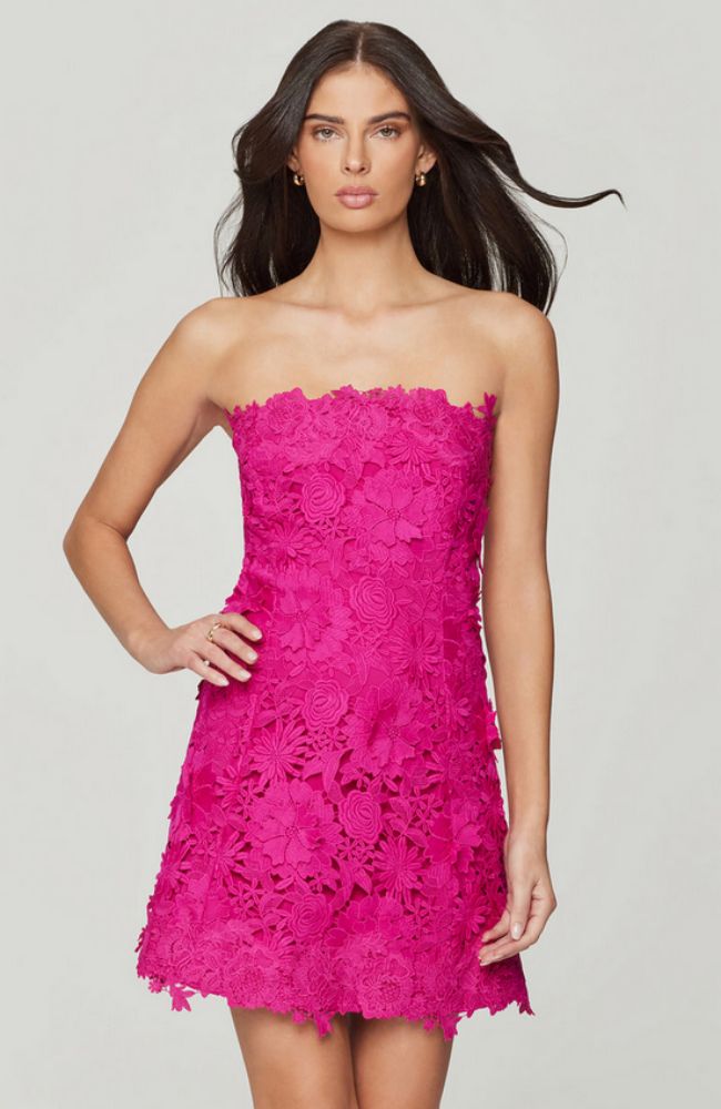 Bondi 3D Lace Jacket Hibiscus