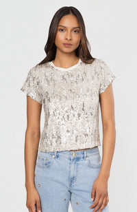Kai Mixed Sequin Top