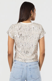 Kai Mixed Sequin Top