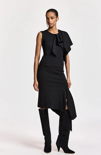 Kap Knitted Skirt with Frill