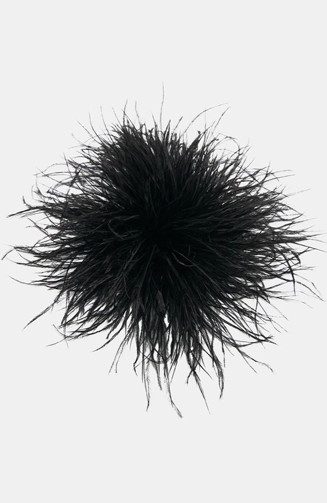 Kurdy Ostrich Feathers Brooch
