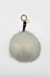 Genuine Fur Pom Pom Bag Charm
