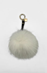 Genuine Fur Pom Pom Bag Charm