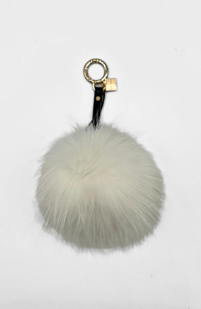 Genuine Fur Pom Pom Bag Charm