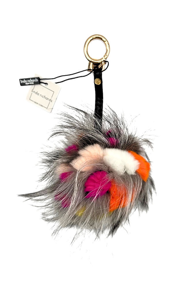 Fox Rex Pom Pom Bag Charm