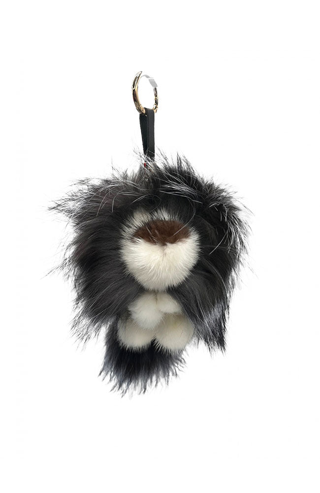 Lion Key Chain Genuine Fur
