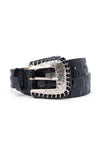 Brisa Laced Croc Emb Belt