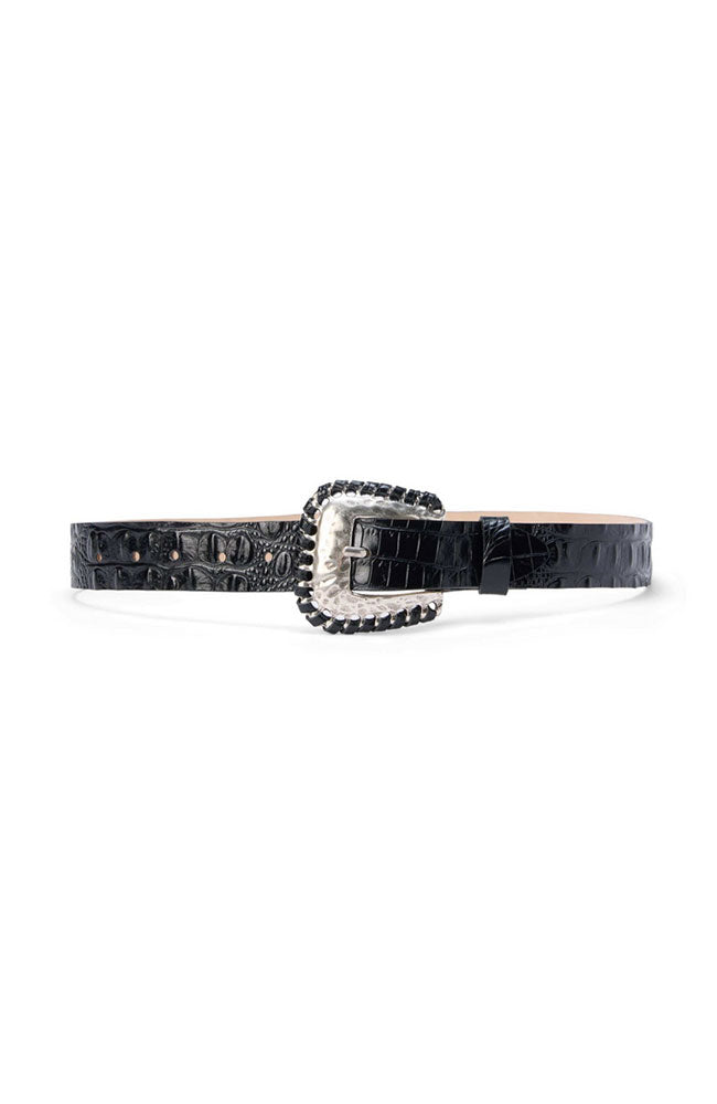 Brisa Laced Croc Emb Belt