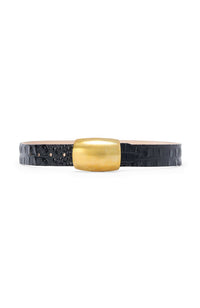 Milou Domed Croc Emb Belt
