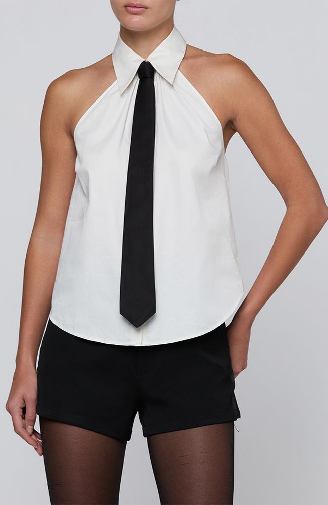 Wren Necktie Halter Top
