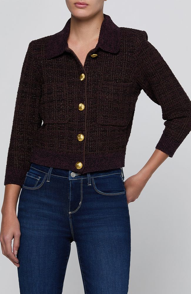 Morrigan Tweed Stitch Collar Cardi