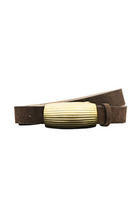 Machado Ribbed Domed Belt