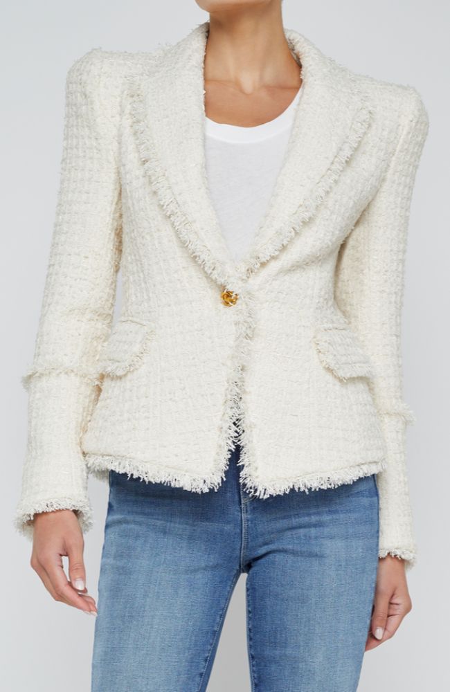 Kaisley Blazer with Fray