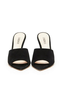 Lolita V Heels in Black Suede